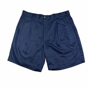 Palmland Club Navy Blue Double Pleated 8" Golf Shorts - Size 38